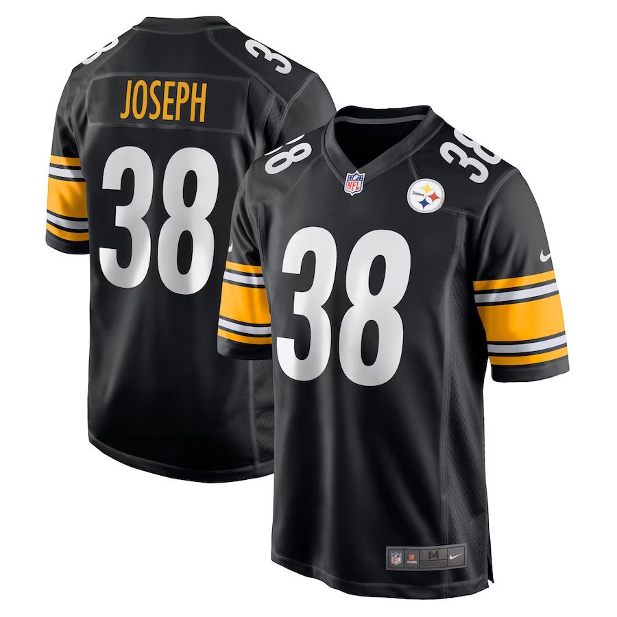 Men Pittsburgh Steelers #38 Karl Joseph Nike Black Game Player NFL Jersey